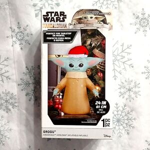 Star Wars Inflatable Mandalorian Grogu 24" Christmas